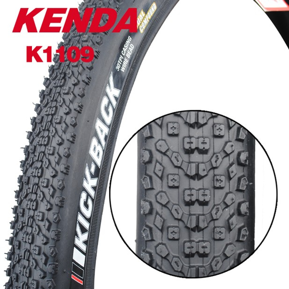 Покрышка 26"х2.10 (54-559) K1109 KICK BACK DTC (E+L3RPRO) 60TPI (2,8-4,5 Bar) средний KENDA