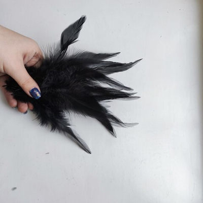 Перья петуха черные 2 сорт 20 шт.