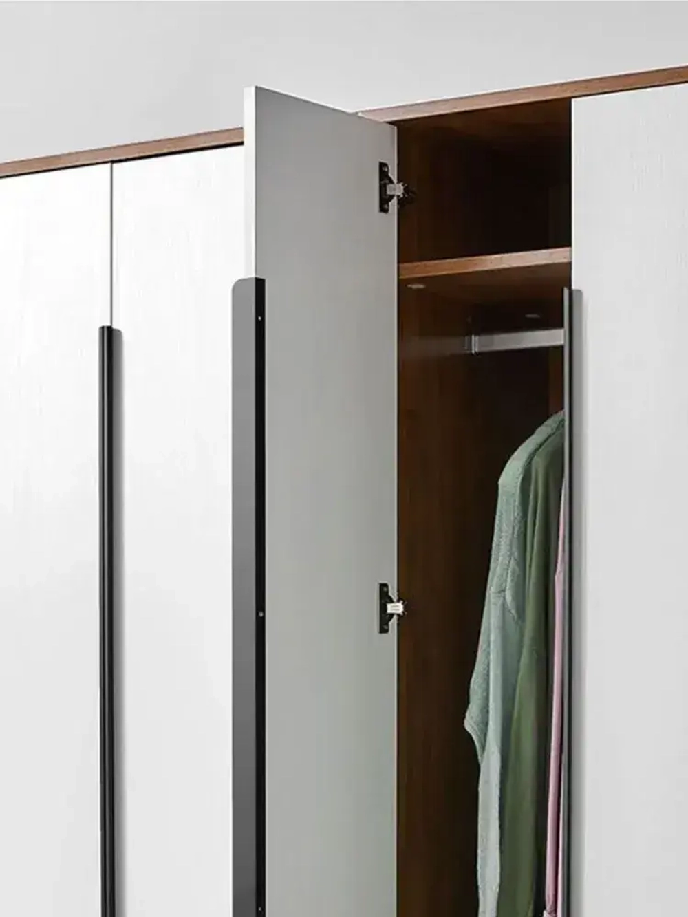 Ручка торцевая 1000 мм чёрная 2 шт.