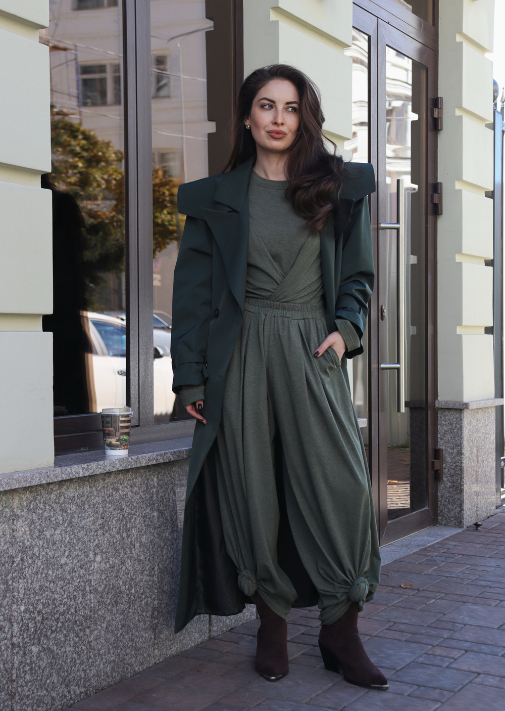 Тренч с мужского плеча