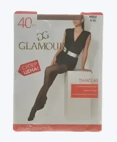 Колготки женские GLAMOUR TIAMO 40 р.5 Miele