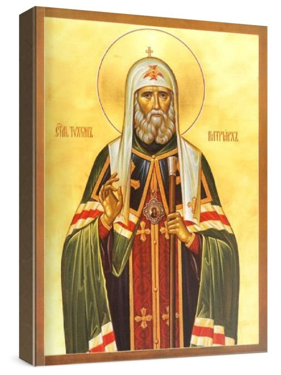 Тихон Московский (рукописная икона)