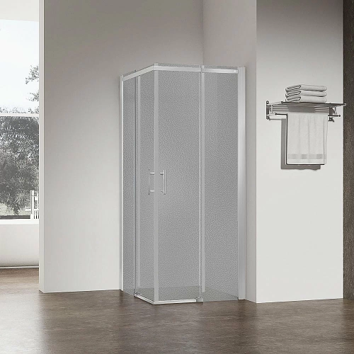 Душевой уголок Veconi Rovigo RV50CH-8080-02-C8 80х80 стекло pear/профиль хром
