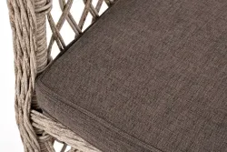 "Эспрессо-80 L" обеденная группа плетеная, цвет бежевый