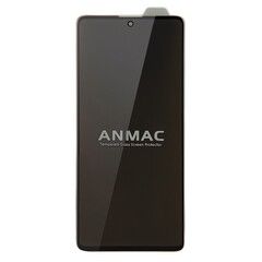 Защитное стекло 9H HD Privacy ANMAC для Samsung Galaxy A51, A52 (Антишпион) (Черная рамка)