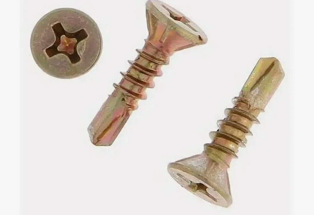 Саморезы для монт.окон с буром 3,9x16 (желтый цинк 10 шт) 275071