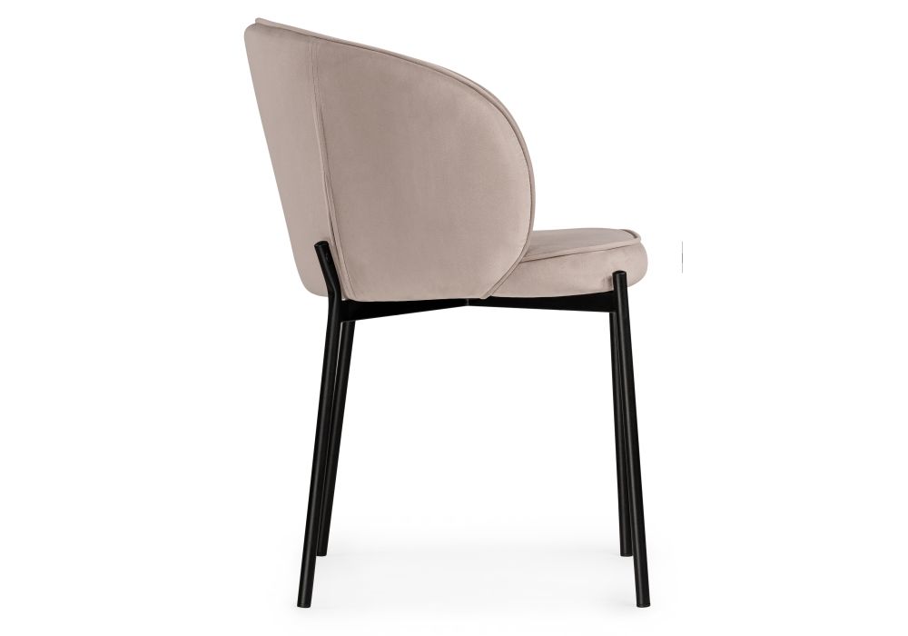 Стул на металлокаркасе Нейл латте / черный