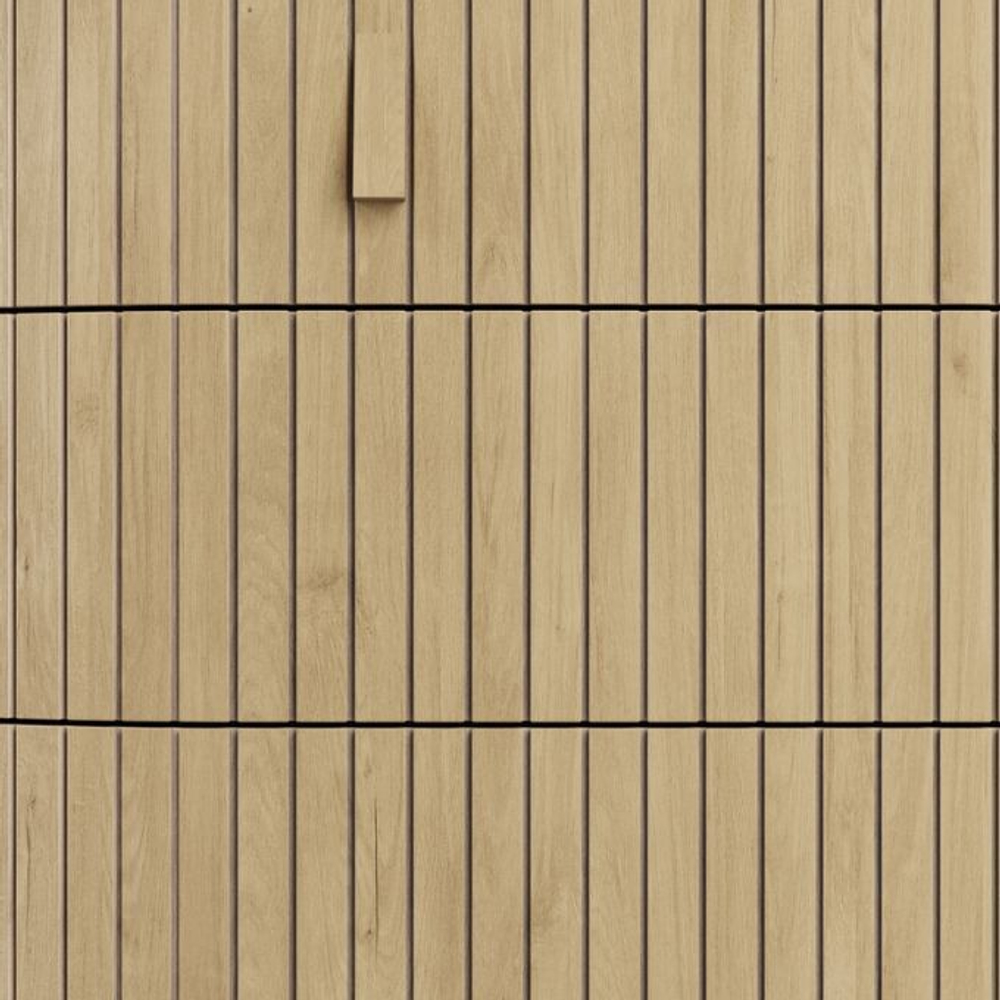 Комод 2 двери 3 ящика Эклипс (натуральный дуб), 195x76x46 см