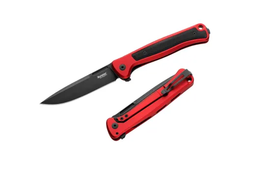 Нож складной Lion Steel Skinny Aluminium Red Black- сталь MagnaCut, рукоять алюминий