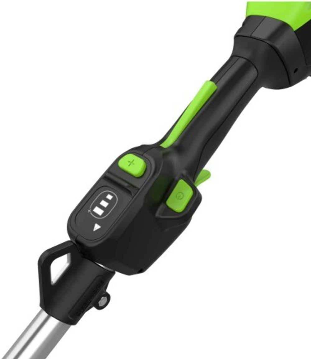 Триммер аккумуляторный GREENWORKS ST161S 82V, 1,6 кВт, 43 см, б/щ, АКБ 5Ач и ЗУ 2112307UB