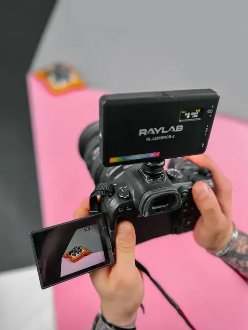 Осветитель светодиодный Raylab RL-LED08RGB-2 2500-9000K 3100mAh