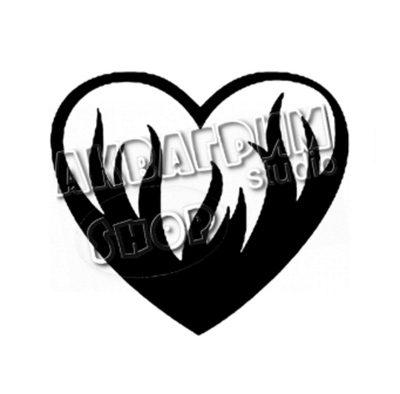 Трафарет для блеск тату "Всполохи