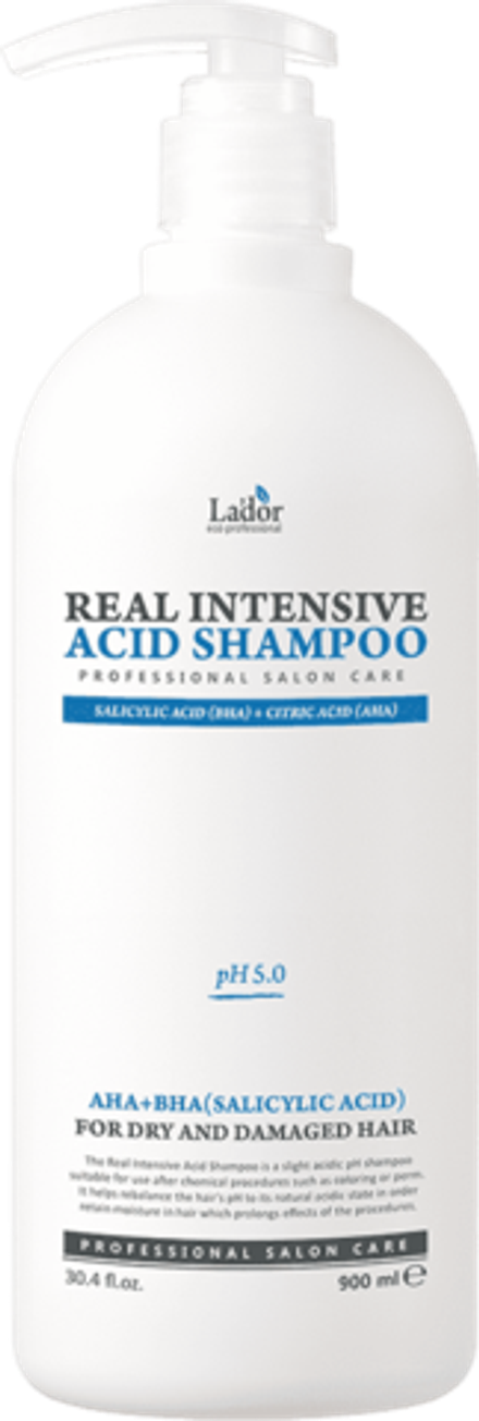 LADOR Шампунь для волос с АНА и ВНА кислотами REAL INTENSIVE ACID SHAMPOO 900 мл.