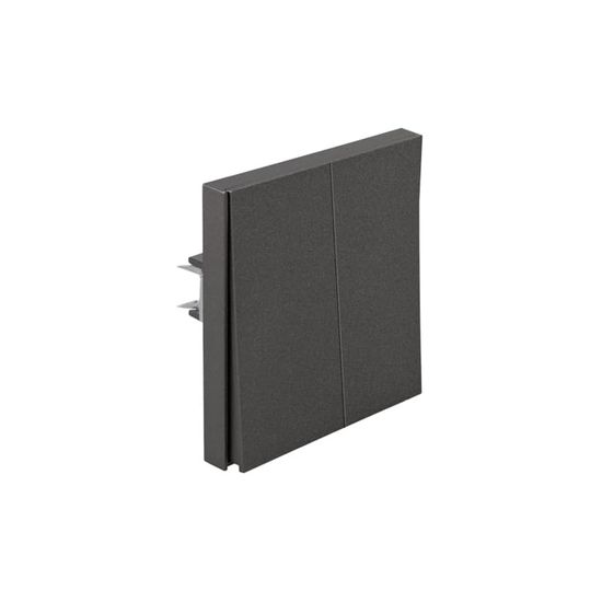 Выключатель STRONG 2 кл 10А с/у графит KRANZ