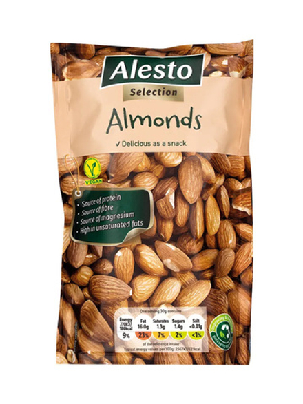 ALESTO ALMONDS ОТБОРНЫЙ МИНДАЛЬ 200ГР, тщательно отобранные высококачественные орехи