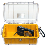 Защитный кейс Peli™ 1050 прозрачный с желтой вставкой