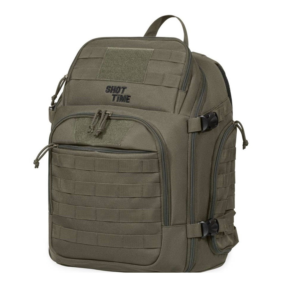 Рюкзак ShotTime Tactical 28л, ПВХ 600D, MOLLE, USB порт, 48х32х20 см, олива, 1100г ST-BP-230 15-OD