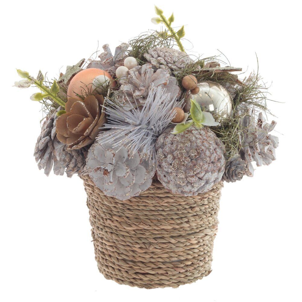 GAEM Изделие декоративное "Новогодняя композиция", L17 W17 H18 см