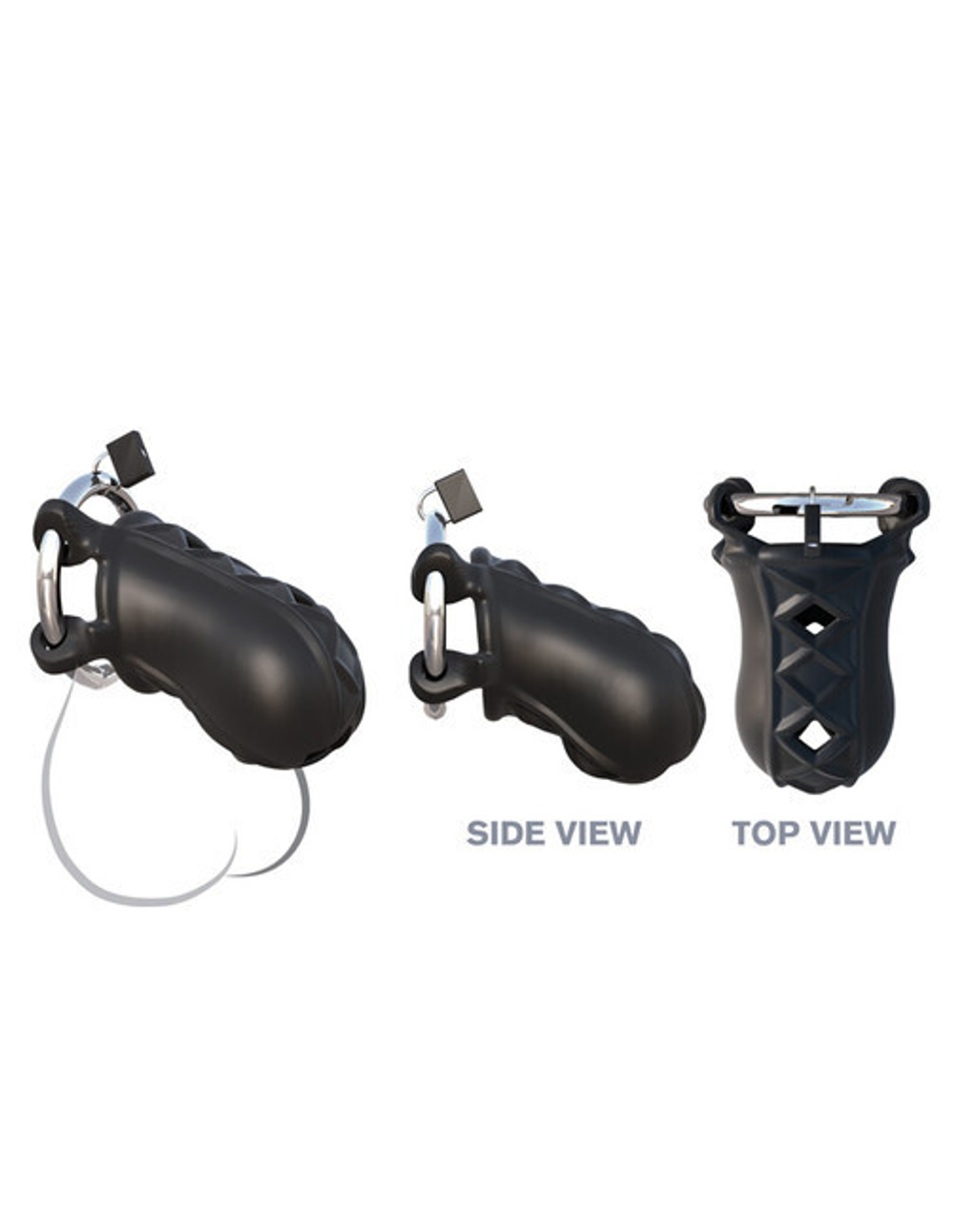 Замок верности Extreme Silicone Cock Blocker (Цвет: черный)