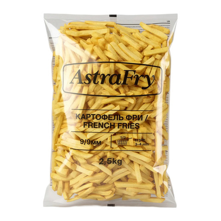 Картофель Фри 9х9mm 2,5 кг "ASTRAFRY"