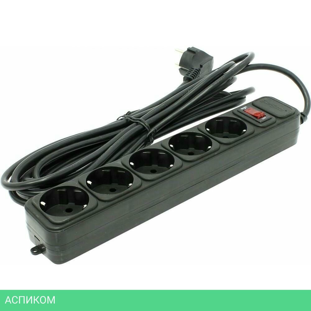 Сетевой фильтр ExeGate SP-5-5B черный