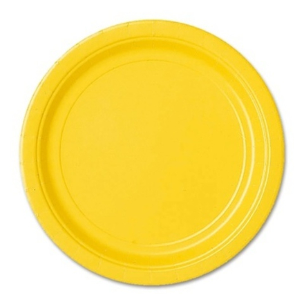 Тарелка однотонная 17см 8шт (цвет на выбор)