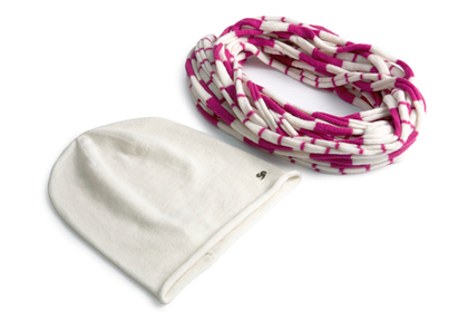Комплект Snapp: шапка и шарф (белый)