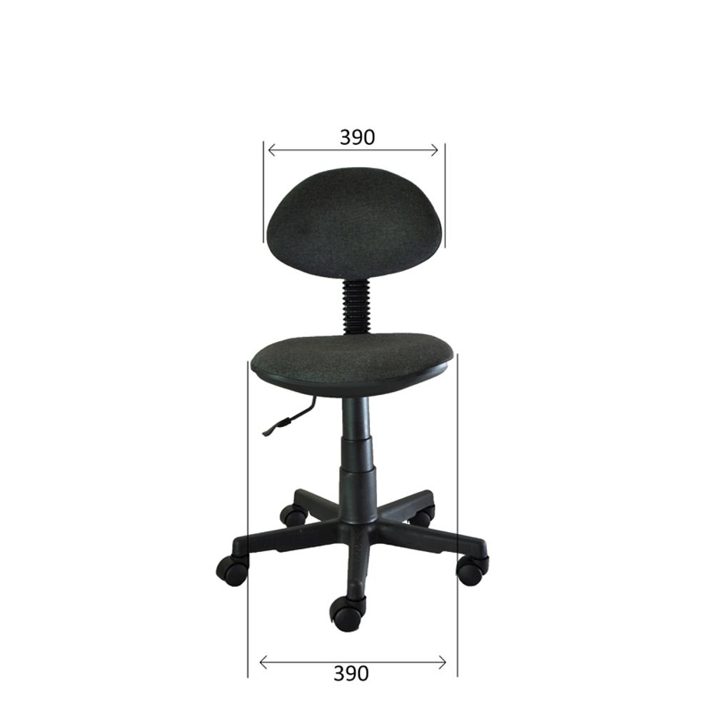 Кресло оператора "Стар", PL, без подлокотников, ткань серая