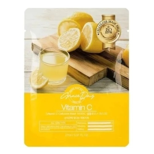Тканевая маска с витамином C Grace Day Vitamin C Cellulose Mask 5шт