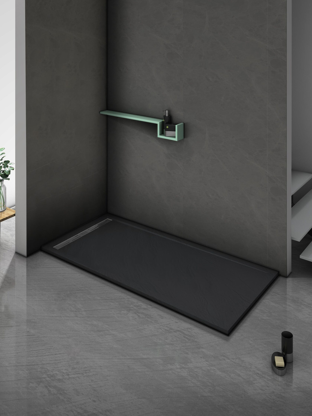 Душевой поддон WeltWasser  WW TR WW TRS 12080 STONE-BL 10000004381 Форма прямоугольная