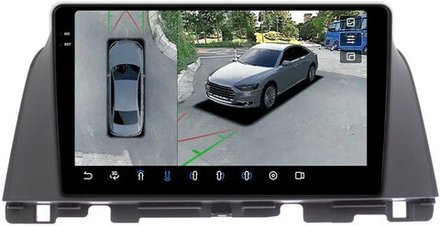 Магнитола для KIA Optima 4 2016-2020 - FarCar BX580M-360 монитор 10.36" 2K QLED на Android 13, 6Гб+128Гб, CarPlay, 4G SIM-слот, 4 камеры в комплекте
