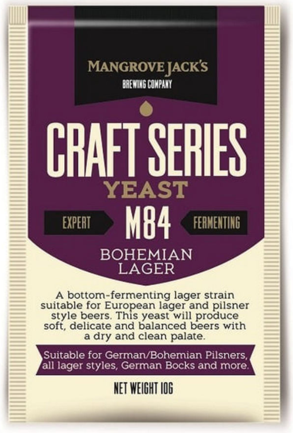 Пивные дрожжи Mangrove Jack's "Bohemia Lager M84", 10г