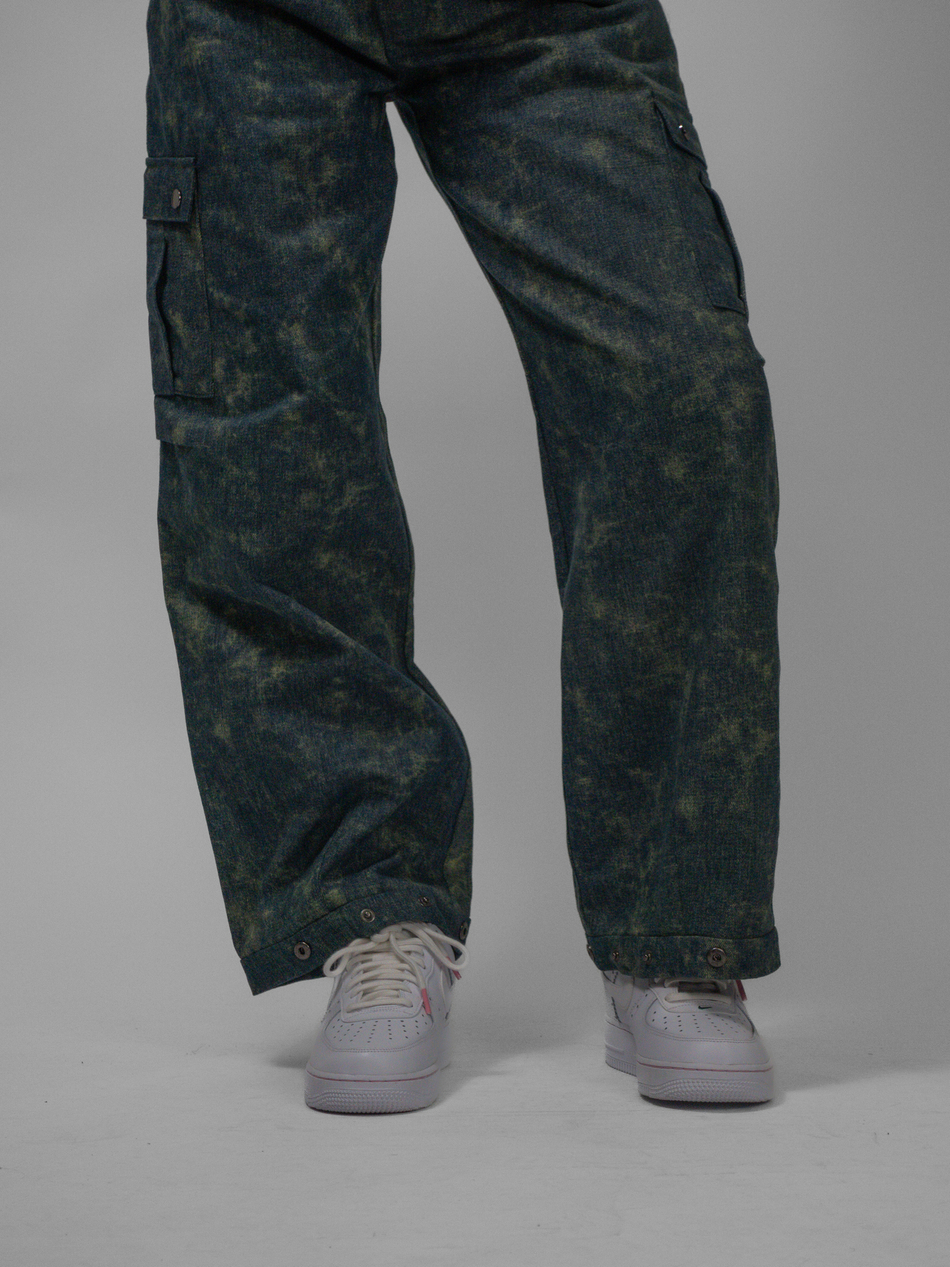 Джинсы Cargo Forest Man (Dark Blue Green)