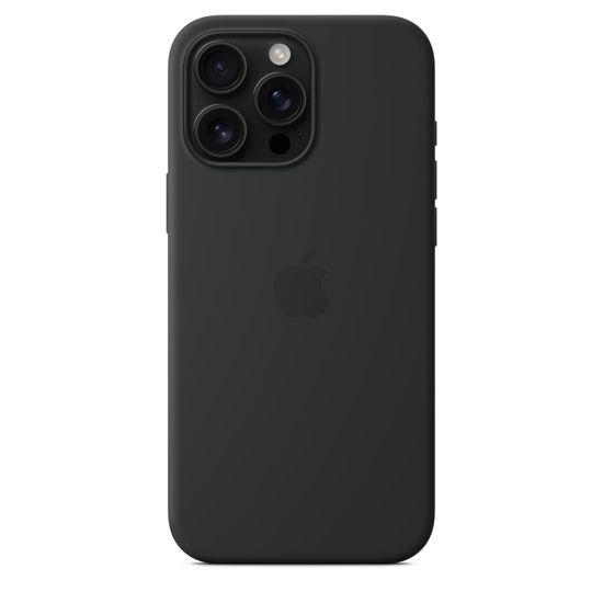 Apple Silicone Case with MagSafe iPhone 16 Pro Max Black