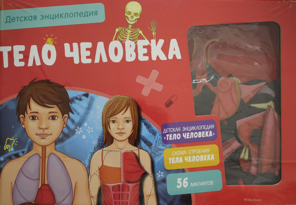 Тело человека. Интерактивная детская энциклопедия с магнитами (нов.оф.) (в коробке)