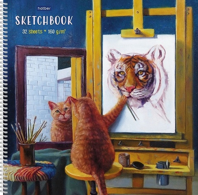 Скетчбук Hatber Узнай себя!, A3, без линовки, с рисунком, картон, 32 л., 1 шт