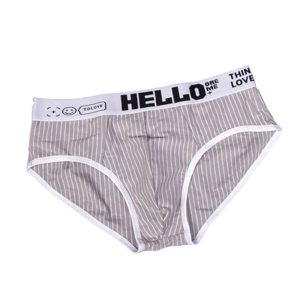 Набор из 4 мужских трусов-брифов в тонкую полоску (Размер: 4X) (Цвет: разноцветный)