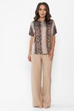 Блуза Морган (коричневая) Б14031-16М LT Collection