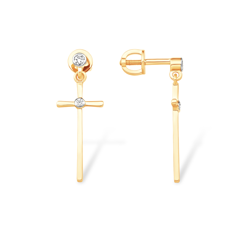 Серьги из золота 585 пробы