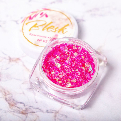 Blesk, Дизайн для ногтей "Красочные хлопья" №02