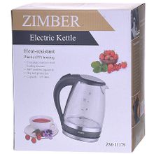 Чайник электрический с подсветкой ZIMBER ZM-11179 1,5 л