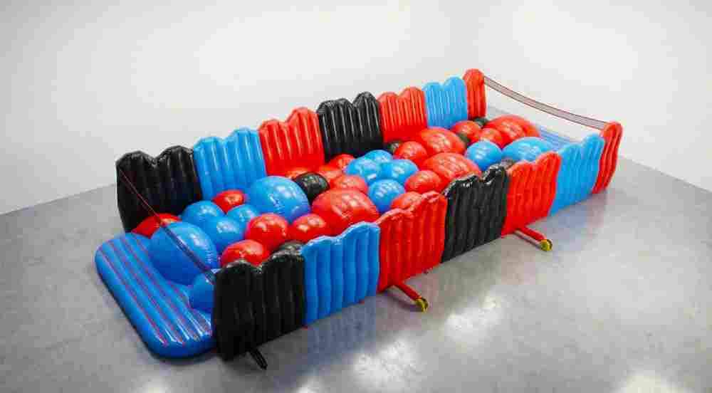 Надувное препятствие (модуль) для полосы препятствий «Волнорез», 8×4×2 м