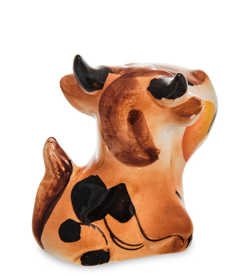 ГЛ- 006 Фигурка «Бычок Серафим» цв. (Гжельский фарфор)