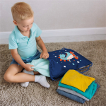 Мешок в садик 33х40, Динозавр (синий)