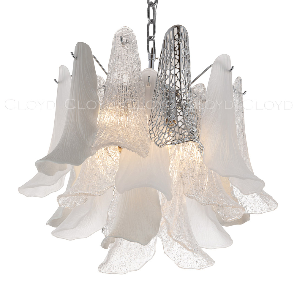 Люстра Cloyd WASABI C7 / Ø50 см - керамика - хром (арт.11448)