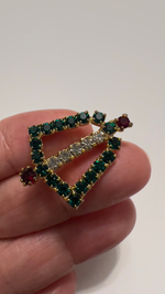 Новогодняя брошь колокольчик