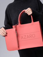 Сумка кожаная Azaro 30586 розовый фламинго