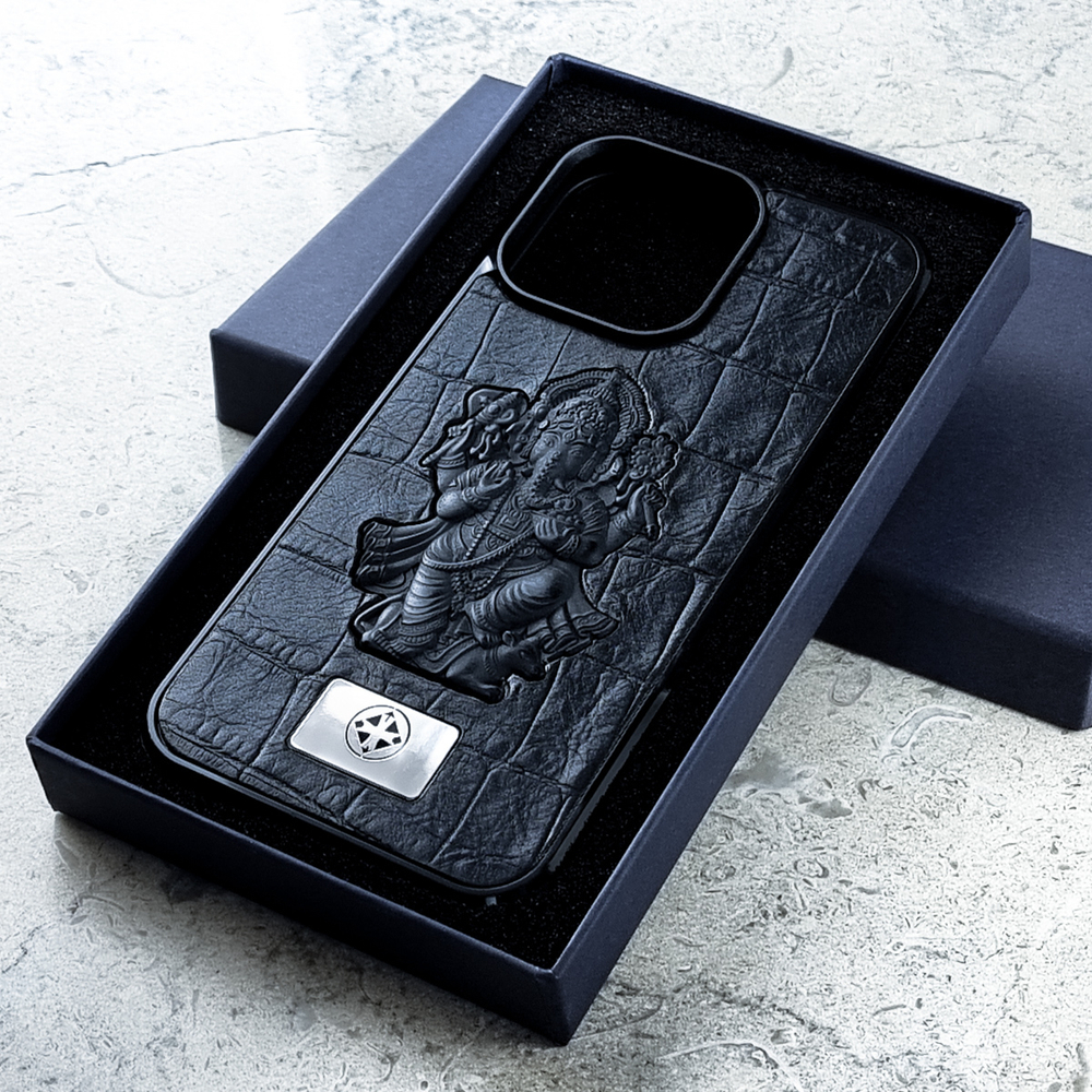 Крутой чехол iPhone Ганеша - Euphoria HM Premium - Ganesh, йога, ведические, практики, йог