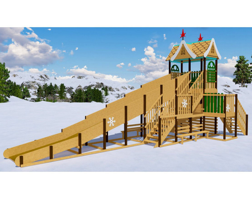 Зимняя горка Волшебная зима 2 (скат 5 м и 11 м)