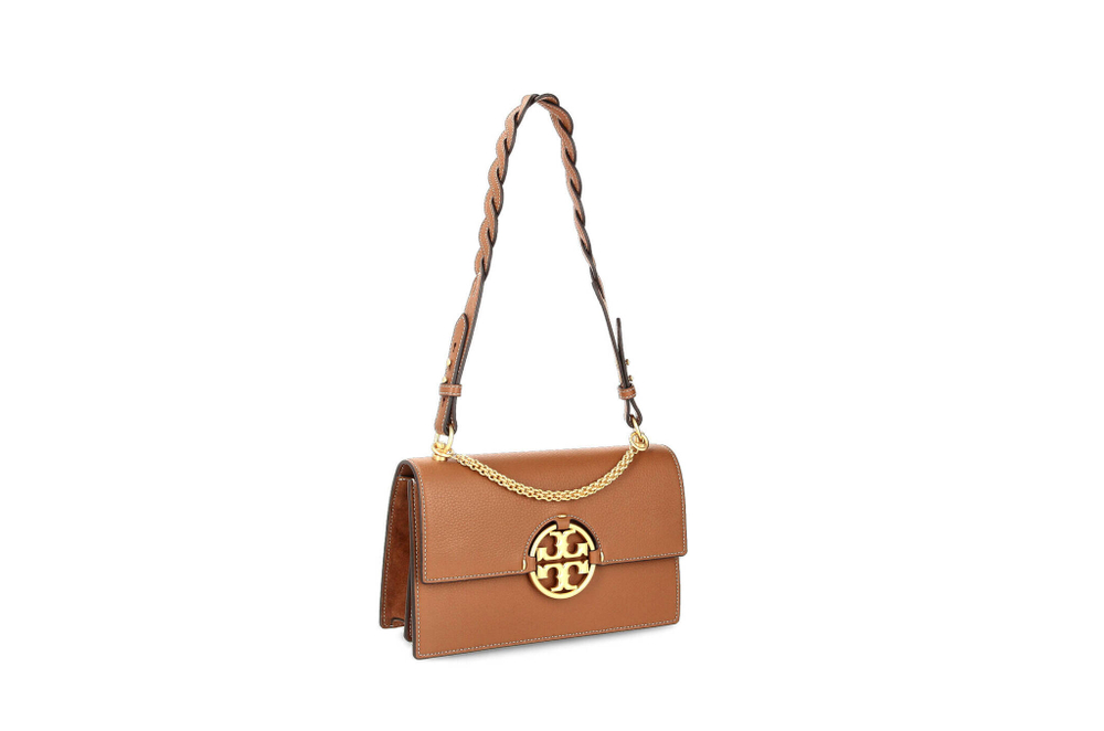 кожаная сумка через плечо miller TORY BURCH - янтарный(81688)